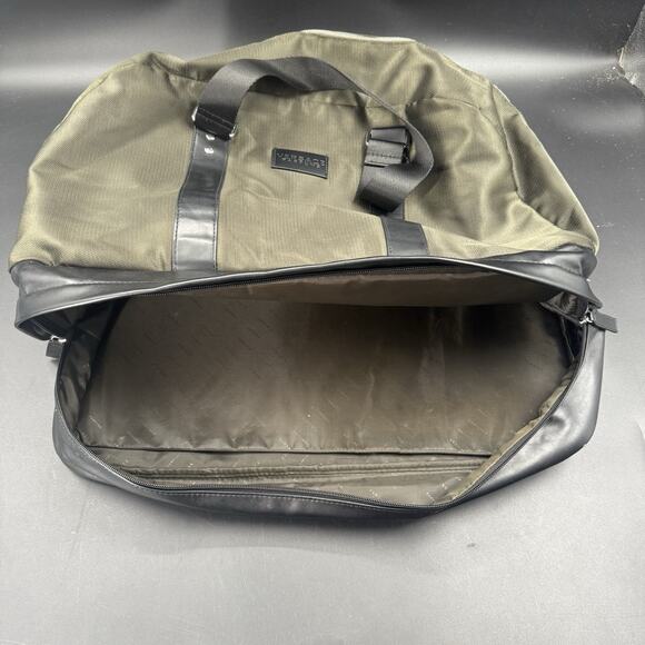 Versace Parfum Duffle Weekender Travel Gym Bag Green w/Shoulder Strap 20x10x9.5 - Picture 5 of 6